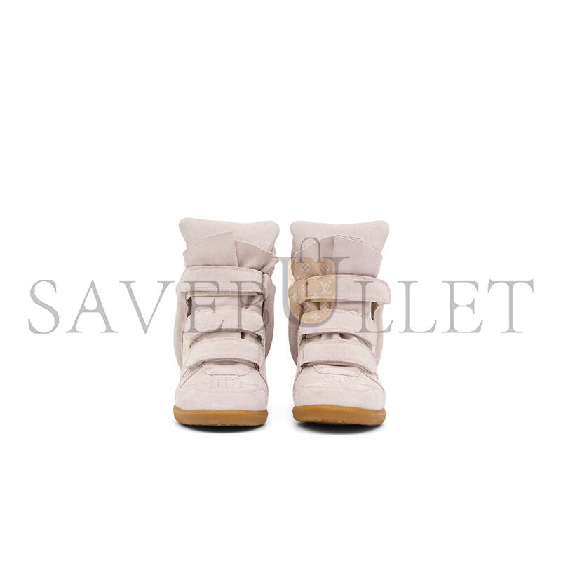 isabel M*rant bekett leather wedge sneakers bk0010fa-c2e02o